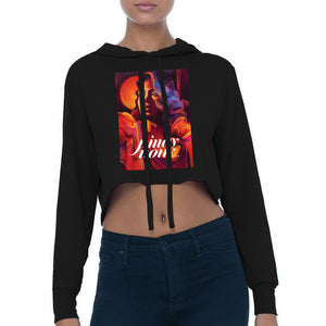 Pinay Noir - Cropped Women's Long Sleeve Hoodie