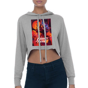 Pinay Noir - Cropped Women's Long Sleeve Hoodie